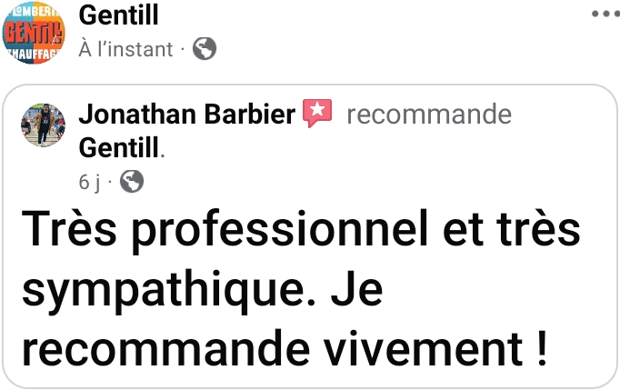 Avis d'un client