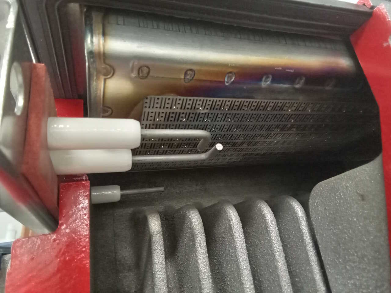 Echangeur à plaques d'une chaudière