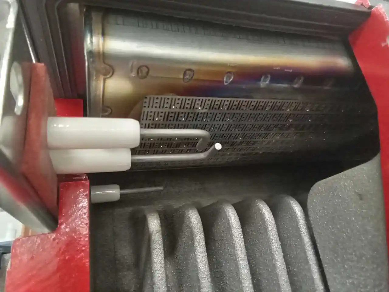 Echangeur à plaques d'une chaudière